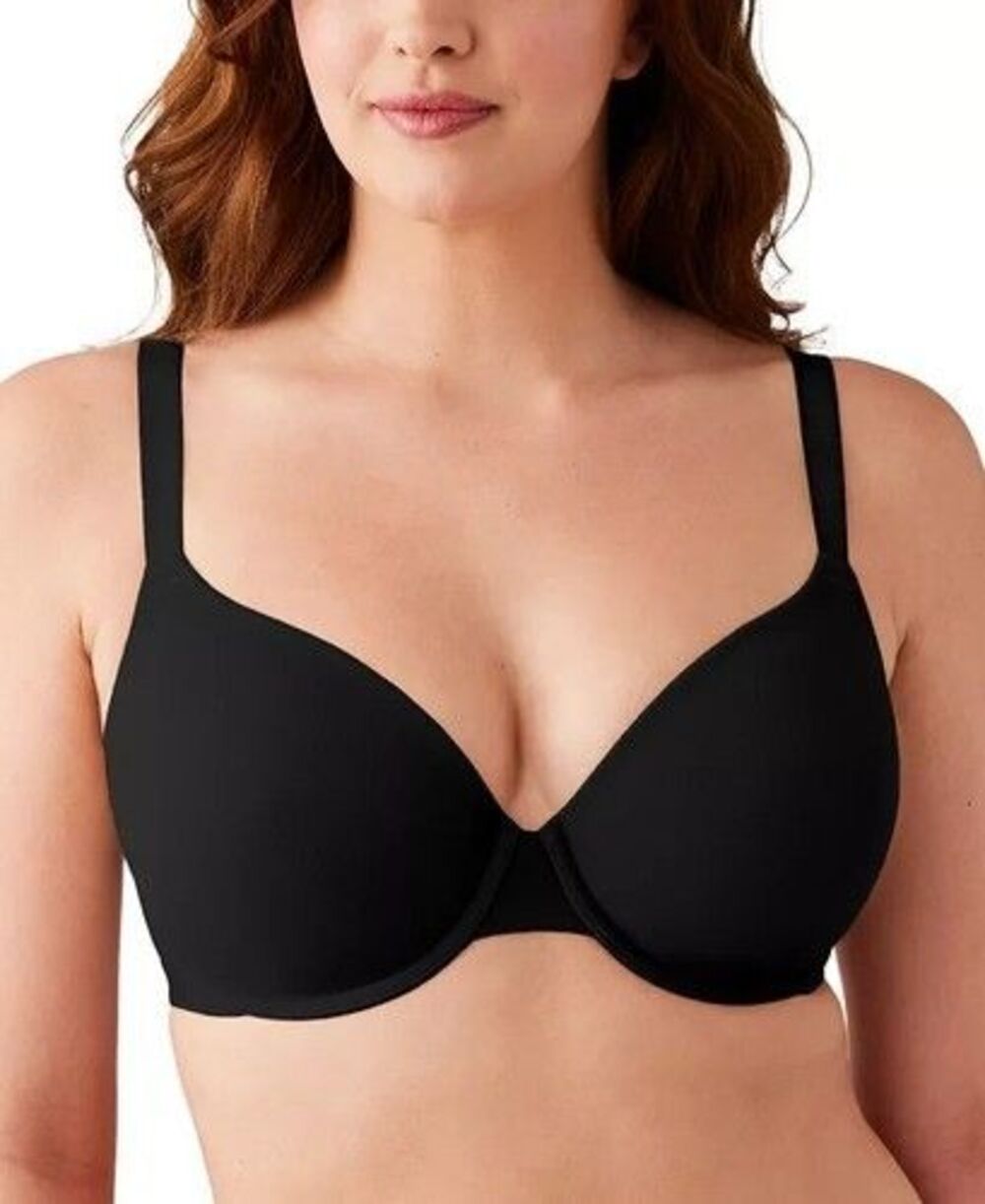 Wacoal T-Shirt Bra Womens 38G Black Underwire Molded Cup Seamless 853387